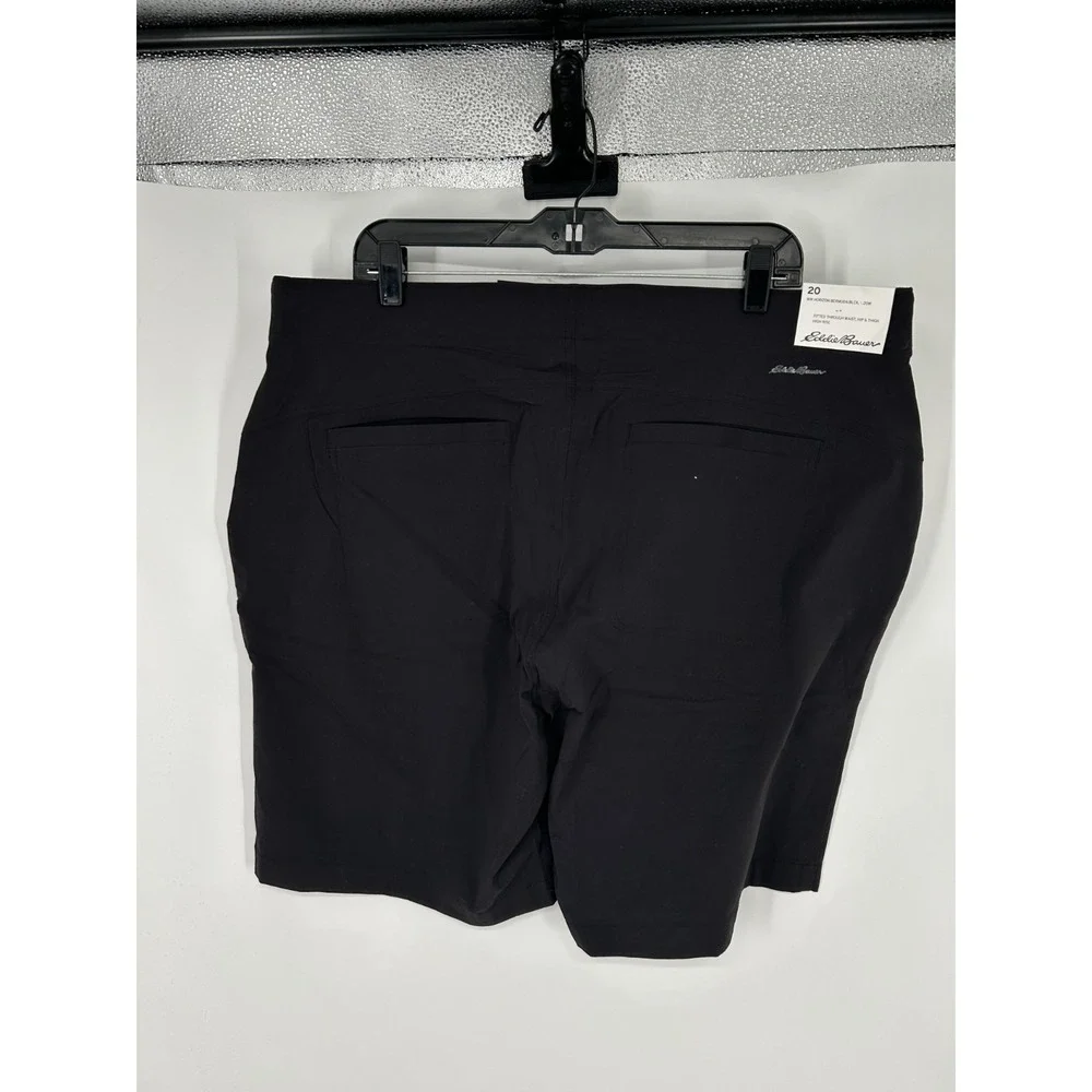 Eddie Bauer Horizon Bermuda Shorts‎ Womens Size 20W High Rise Hiking Nylon Chino